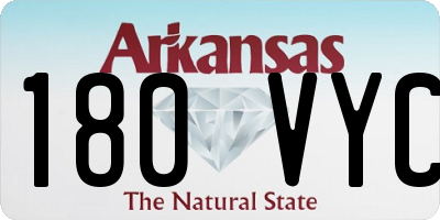 AR license plate 180VYC
