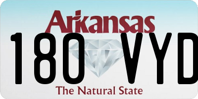 AR license plate 180VYD