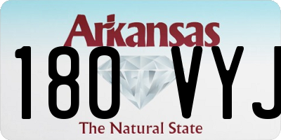 AR license plate 180VYJ