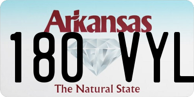 AR license plate 180VYL