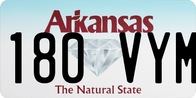 AR license plate 180VYM