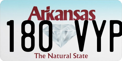 AR license plate 180VYP