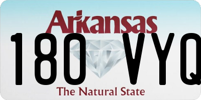 AR license plate 180VYQ