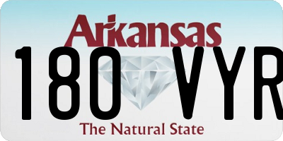 AR license plate 180VYR