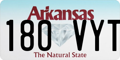 AR license plate 180VYT
