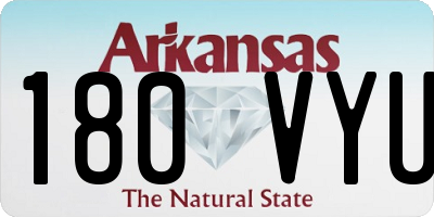 AR license plate 180VYU