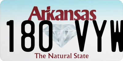 AR license plate 180VYW