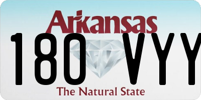 AR license plate 180VYY