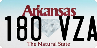 AR license plate 180VZA