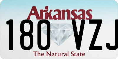 AR license plate 180VZJ