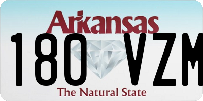 AR license plate 180VZM