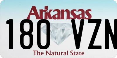 AR license plate 180VZN