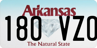 AR license plate 180VZO