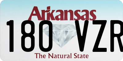 AR license plate 180VZR