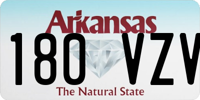 AR license plate 180VZV