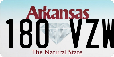 AR license plate 180VZW