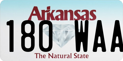 AR license plate 180WAA
