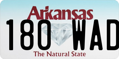AR license plate 180WAD