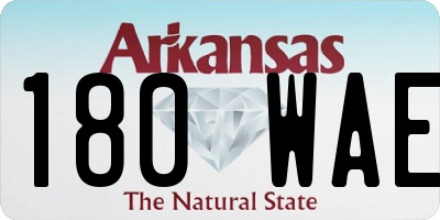 AR license plate 180WAE