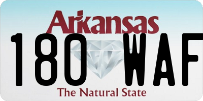 AR license plate 180WAF
