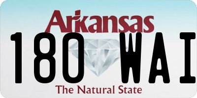 AR license plate 180WAI