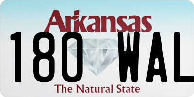 AR license plate 180WAL