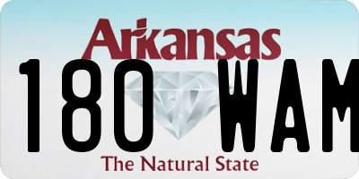 AR license plate 180WAM