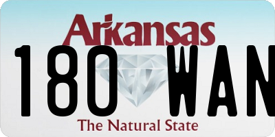 AR license plate 180WAN