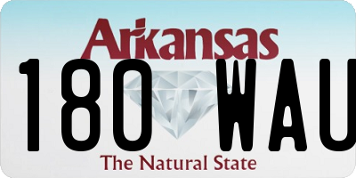 AR license plate 180WAU