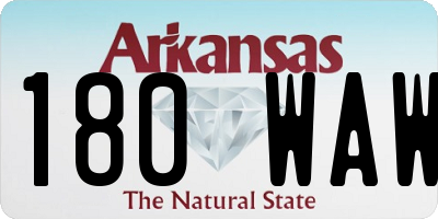 AR license plate 180WAW