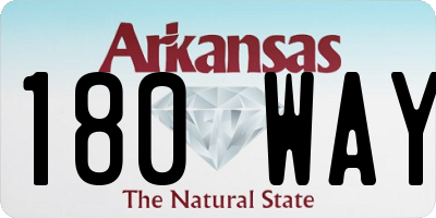 AR license plate 180WAY