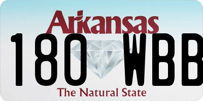 AR license plate 180WBB