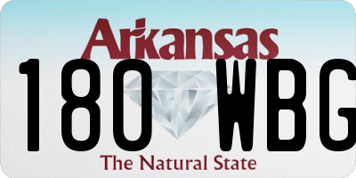 AR license plate 180WBG
