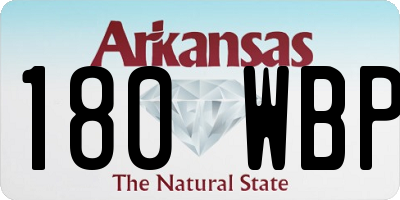 AR license plate 180WBP