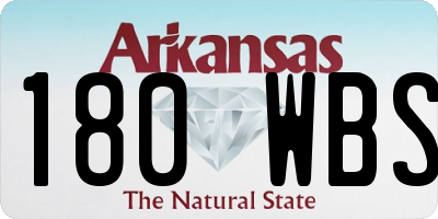 AR license plate 180WBS