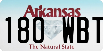 AR license plate 180WBT