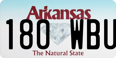 AR license plate 180WBU