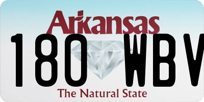 AR license plate 180WBV