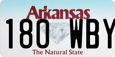 AR license plate 180WBY