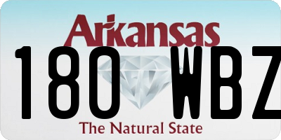 AR license plate 180WBZ