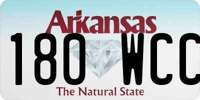 AR license plate 180WCC