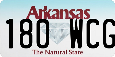 AR license plate 180WCG