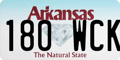 AR license plate 180WCK