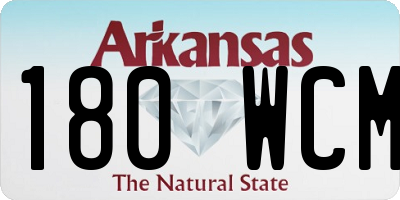 AR license plate 180WCM