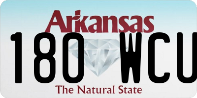 AR license plate 180WCU