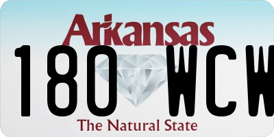 AR license plate 180WCW