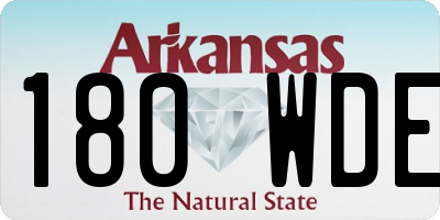 AR license plate 180WDE
