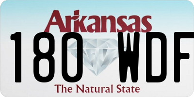 AR license plate 180WDF