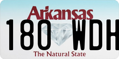 AR license plate 180WDH