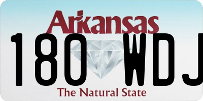 AR license plate 180WDJ